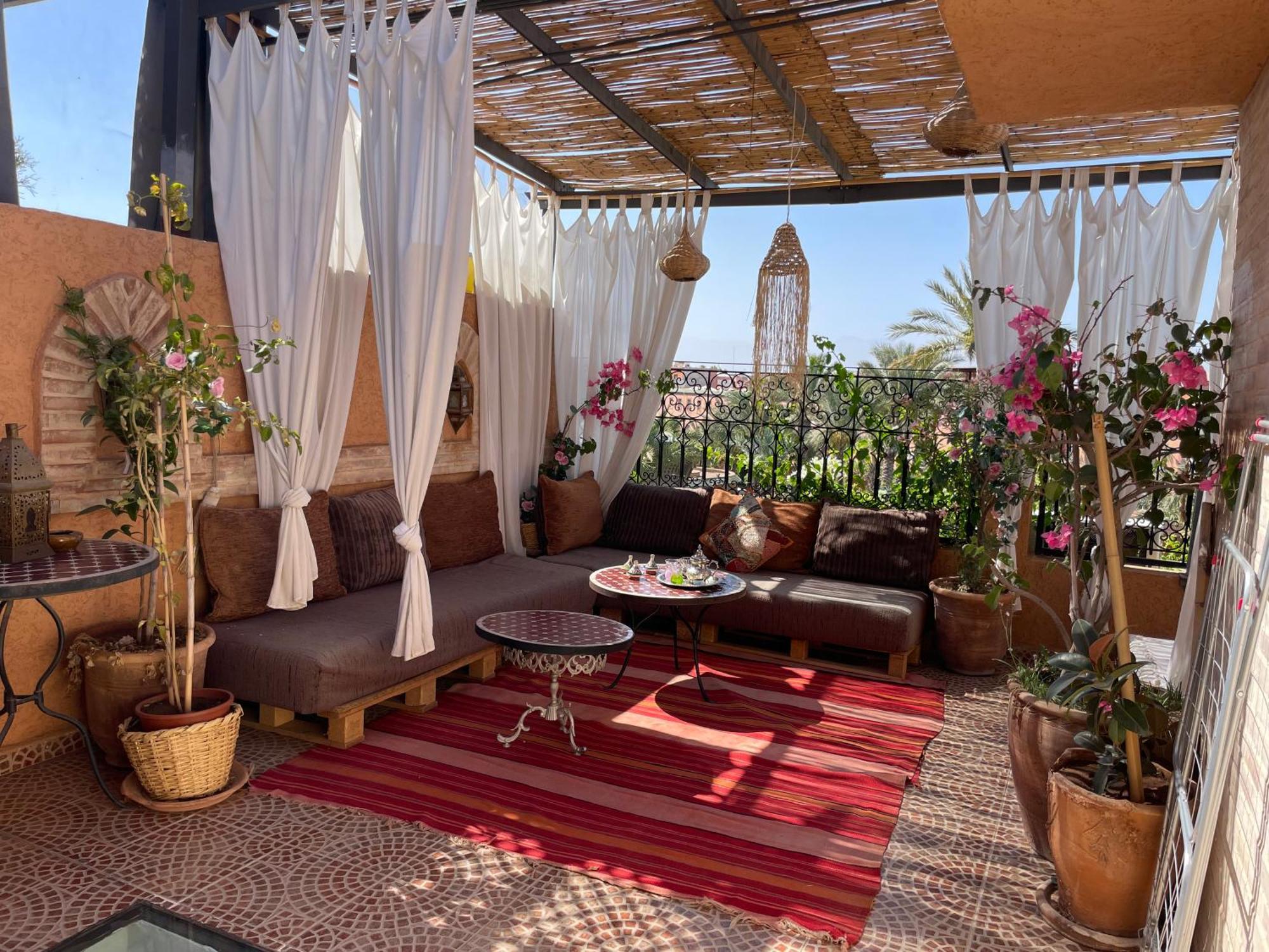 Riad Palmier Fleuri Marrakesz Zewnętrze zdjęcie